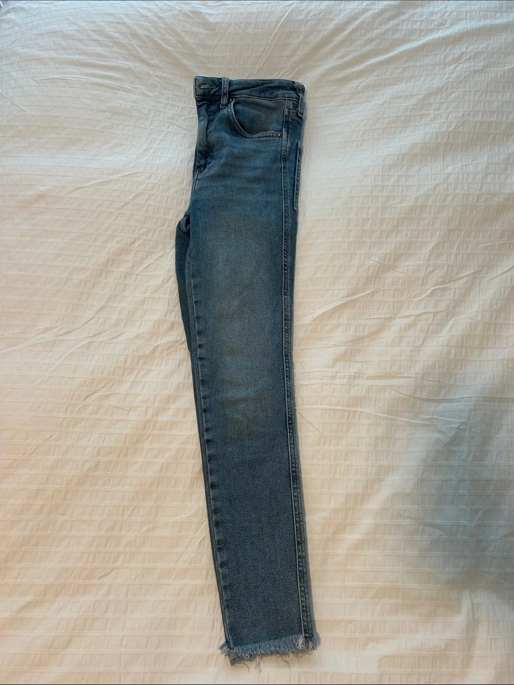 Free People High-Rise Skinny Jeans in Dark Blue